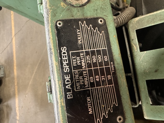 8" x 8" Startrite #H200, Horizontal Bandsaw, 7.8" round cutting, 60-225 FPM, hydraulic downfeed, 575 Volt, 3PH - Image 3