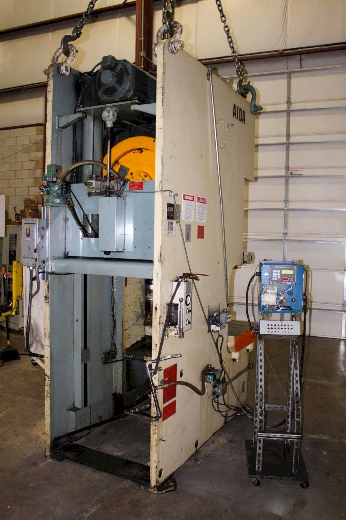 165 Ton, AIDA, Gap Frame Press, 7.87" stroke, 15.7" shut height, 3.9" ram adjustment, 45" x 30" bed, 30-55 - Image 5