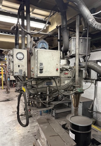Cyclo-Tex #KC-21, Air Particle Classifier System, 3 HP, stainless steel cyclone fines collector, coarse dust - Image 2