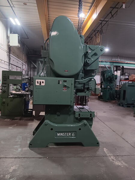 60 Ton, Minster #6SS, Back-Geared OBI Mechanical Punch Press, 6" stroke, 14" shut height, 2.75" slide - Image 2