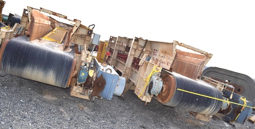 4' wide x 30'-7" long Belt Conveyors, 15 HP, Falk gear reducer, 6" shaft diameter, 208-240/460 Volt - Image 2