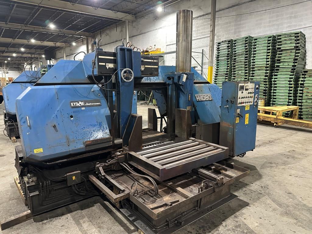 30" x 40" Kysor Johnson, Amada #H1080, horizontal band saw, automatic, 346.5" x 2.56" blade, 15 HP - Image 1