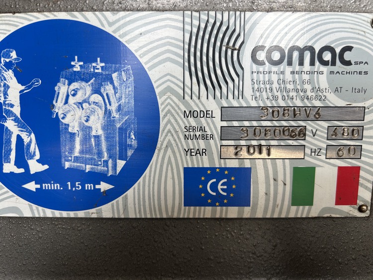 Carell Comac #308-HV4, angle bending roll, 2011 - Image 8