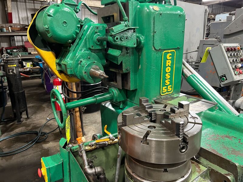 Cross #55, gear tooth chamfering machine, m4-jaw 12" chuck, change gears, hydraulic system - Image 2