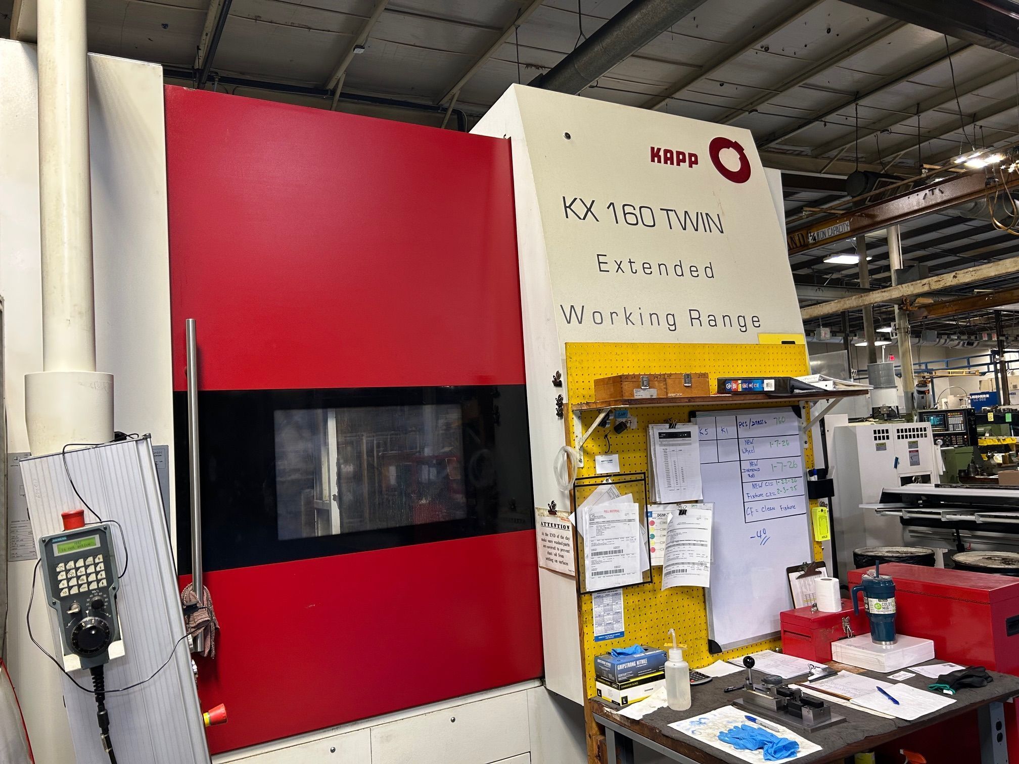 Kapp #KX-160, twin CNC gear grinder, Sieens 840D Control, Hoffman filtrationn system, rotary dresser, 2010 - Image 2