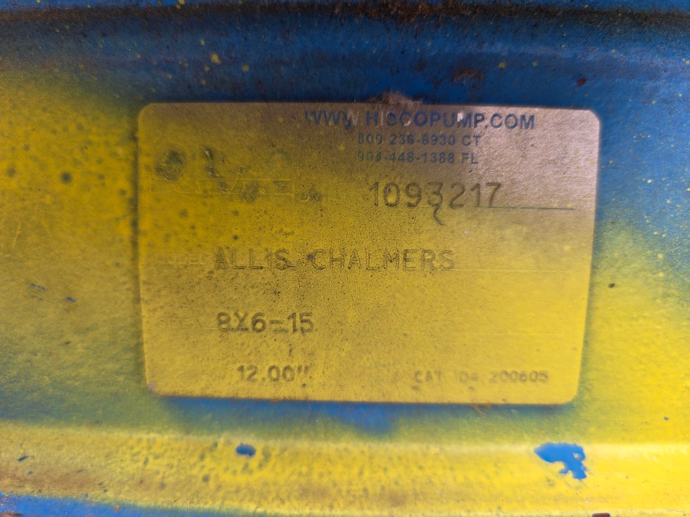 Allis-Chalmers, 8x6-15 Centrifugal Process Pump - Image 3