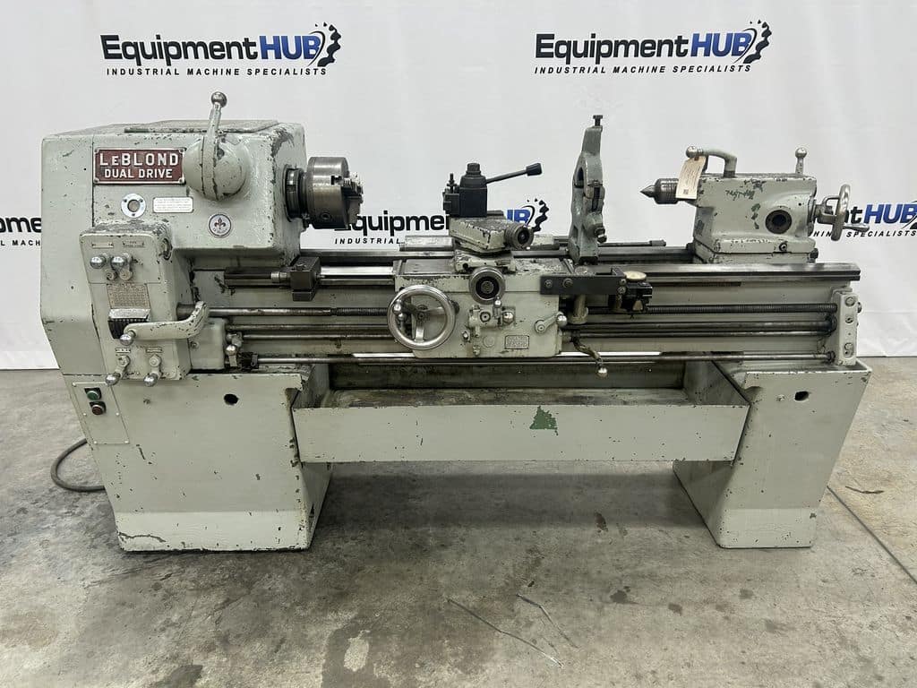 15" x 36" LeBlond #Dual-Drive, engine lathe, 3-jaw chuck, steady rest, Trav-a-Dial, coolant pump - Image 1