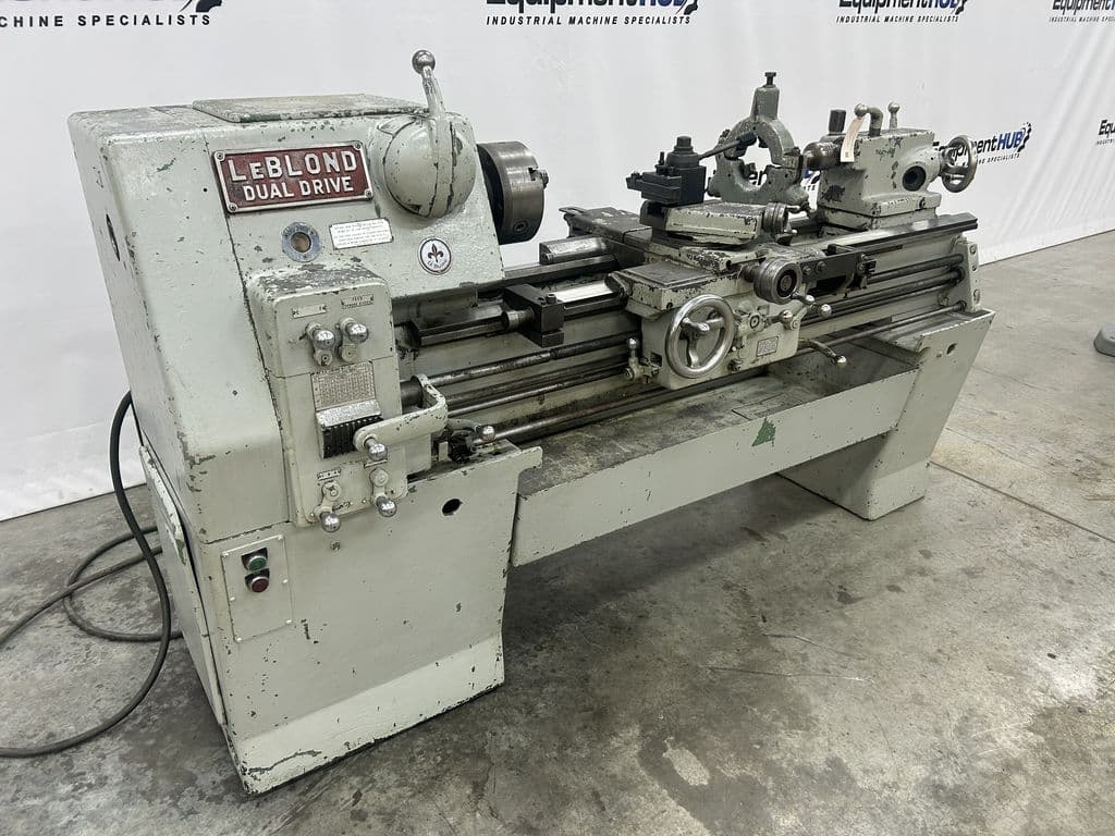 15" x 36" LeBlond #Dual-Drive, engine lathe, 3-jaw chuck, steady rest, Trav-a-Dial, coolant pump - Image 2