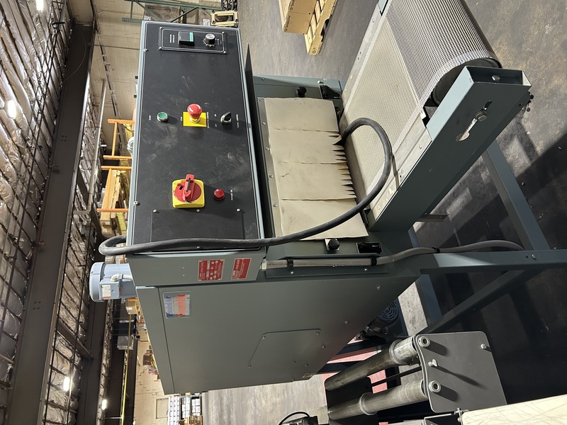 Shanklin #T-71, Shrink Tunnel, 60" L x 22" width x 10" H passage, 92" conveyor, variable speed Teflon mesh - Image 2