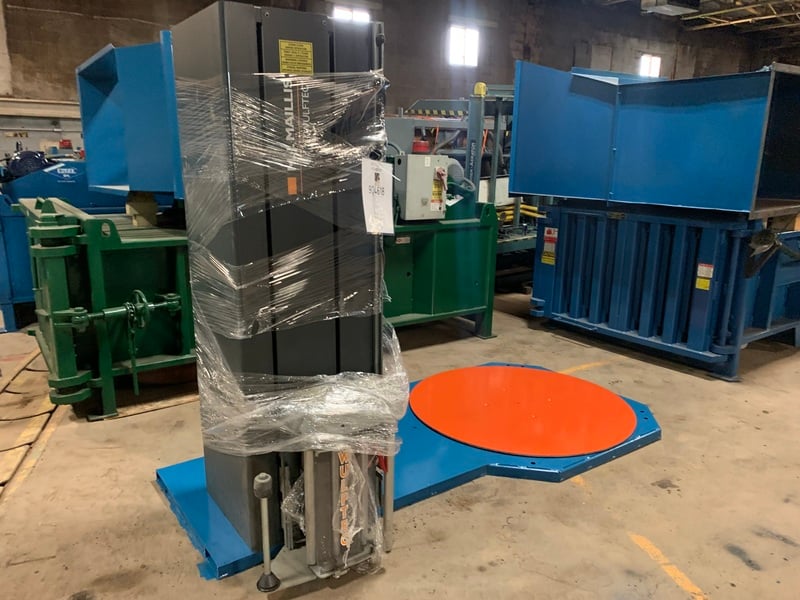 Wulftec #WSML-150-B, Low Profile Stretch Wrapper, 50-55 loads/hr., 58" diameter turntable, 80" wrap height - Image 4