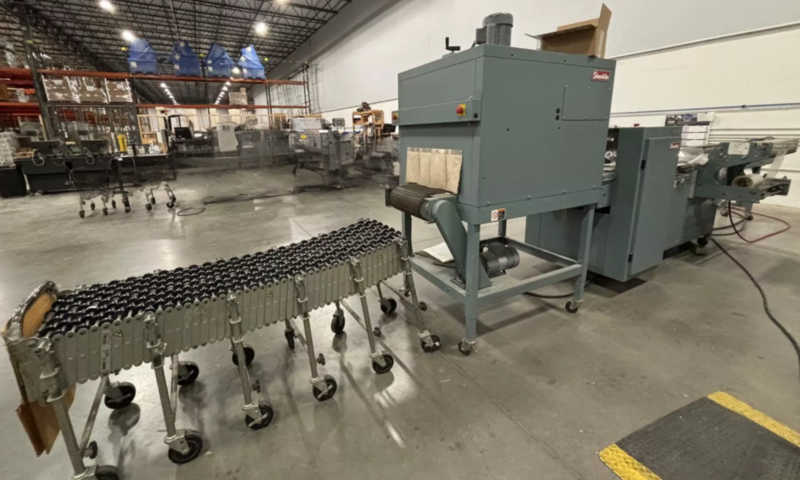 Shanklin #F-5A, automatic side seal shrink, 3"-48" long package range, 22" max. film size, 18" wide hot - Image 3