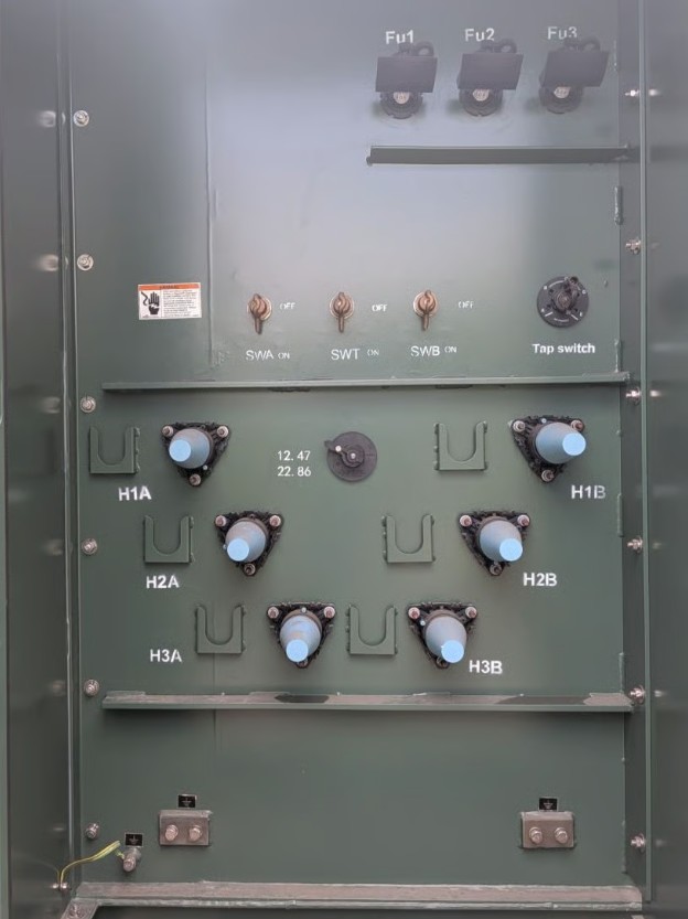 300 KVA 12470GY/7200 x 22860GY/13200 Primary, 208Y/120 Secondary, Giga Energy, Dual Voltage Padmount - Image 4