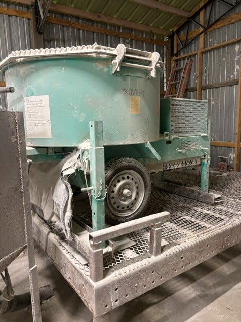 IMER #Mortarman-750, Towable Mortar Mixing Production System, (4) large steel material hoppers, heavy-duty - Image 1