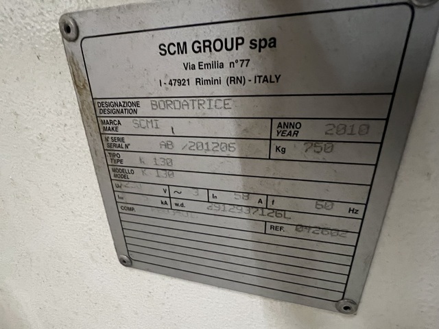 SCMI #K130, Edgebander, 29.5 FPM, 8-50mm panel, 0.4-3mm thick, 2010 - Image 9