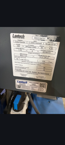Lantech #C-2000-HOTMELT, Case erector, w/ Problue 4 Hotmelt, 2018 - Image 6