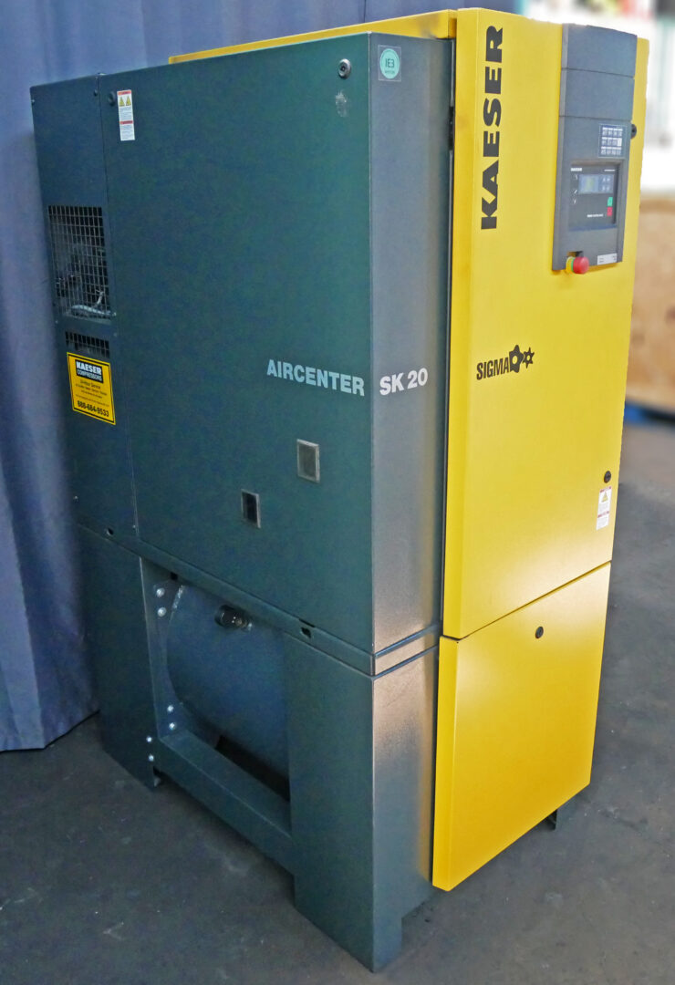88 cfm, 125 psig, Kaeser #SK-20-Aircenter, Rotary Screw Air Compressor, 20 HP - Image 4