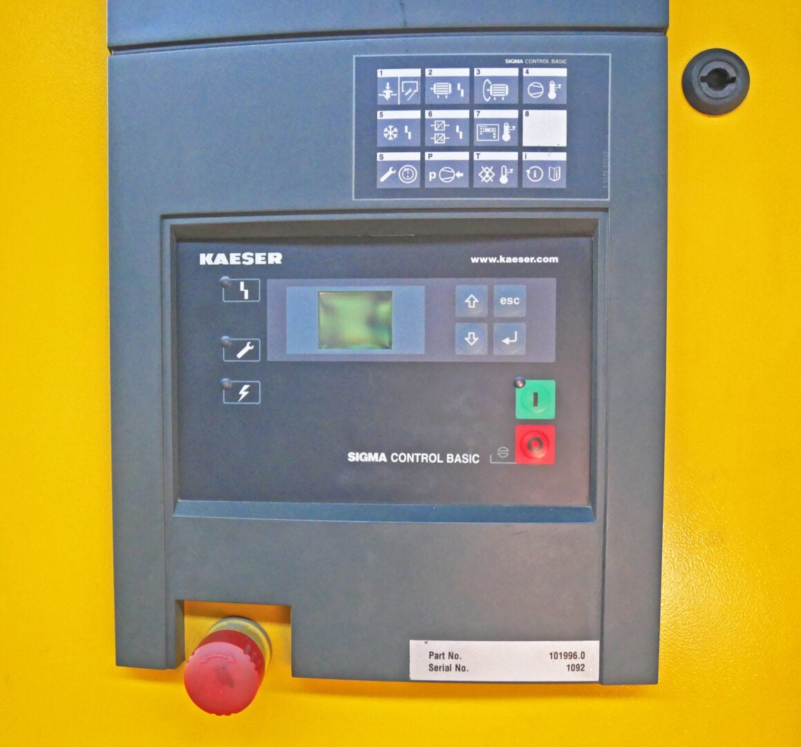 88 cfm, 125 psig, Kaeser #SK-20-Aircenter, Rotary Screw Air Compressor, 20 HP - Image 5