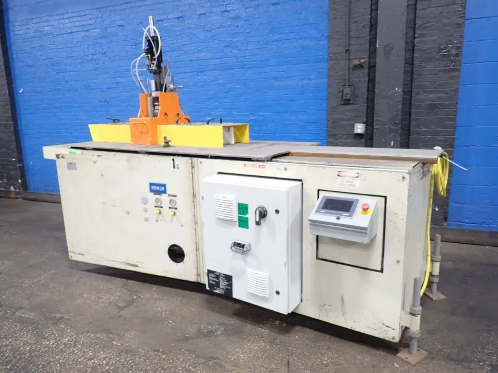 OEM / RS Automation #PS-4-2D-36, servo saw w/ multispindle drill, 3 HP, 480 V., Trio Control, 2001 (2 - Image 1
