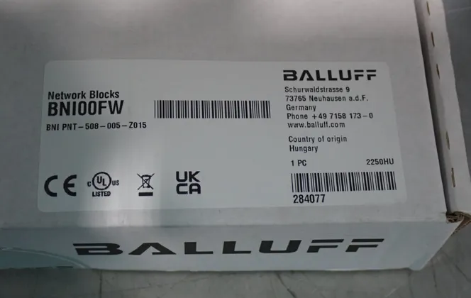 Balluff #BNI00FW, network block, 8.8 A, new, sealed (3 available) - Image 3