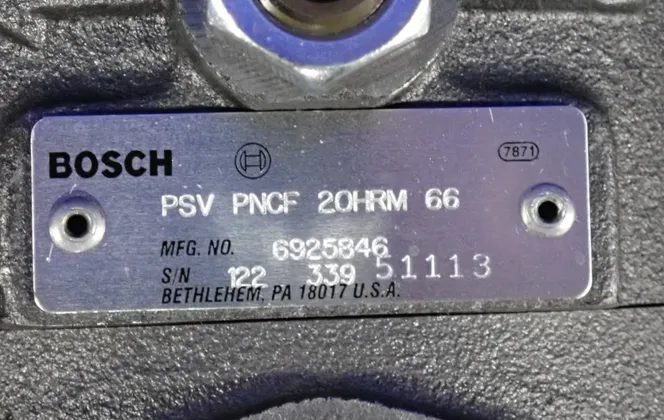 Bosch #PSV-PNCF-20HRM-66, silent vane pump - Image 7