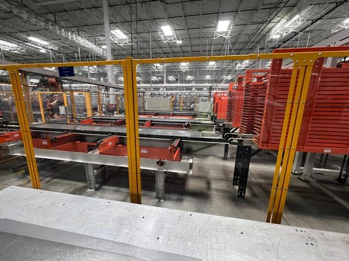 WRC, automated sheet metal bending & punching line, 4 position die stacker, notch & pierce station, 2018 - Image 2