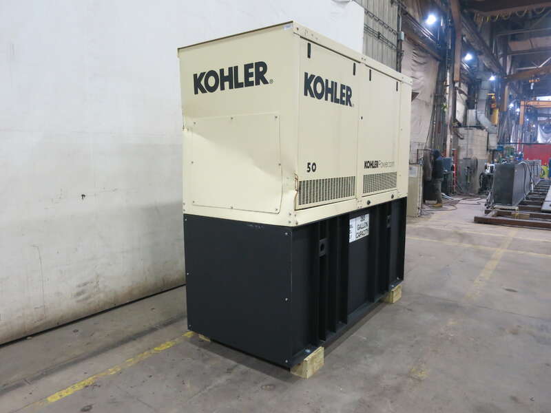50 KW Kohler #50REOZJE, diesel generator set, 120/240 Volts, 1-phase, 85 HP @ 1800 RPM, John Deere 4045TF280 - Image 2