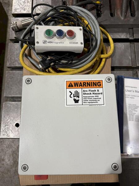 14" x 14" WENmagnetics #NG50, electro-permanent magnetic chucks, PLC Interface - Image 2