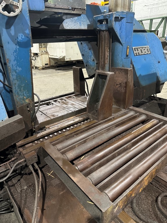 30" x 40" Kysor / Amada #H1080, horizontal band saw, powered infeed conveyor, 15 HP - Image 3