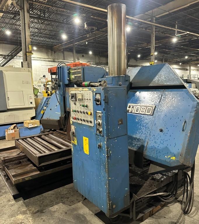 30" x 40" Kysor / Amada #H1080, horizontal band saw, powered infeed conveyor, 15 HP - Image 4