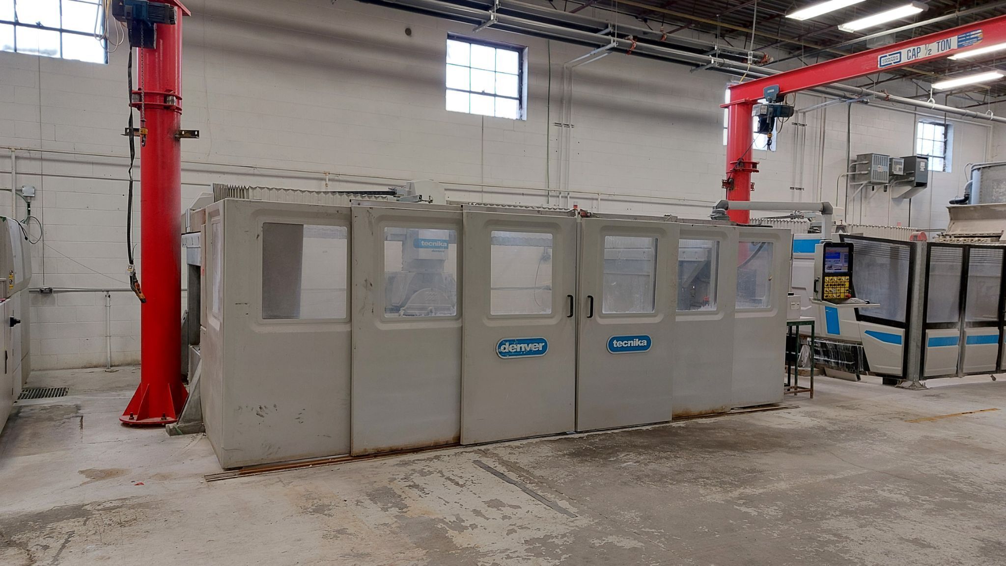 Denver #Technica, 5-Axis CNC bridge saw, camera system, hydraulic tilting table, 370° head rotation, 2018 - Image 2