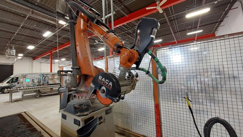 Baca Systems #RSJ201, robo saw jet, 16" bloade, camera system, Kuka 6-Axis robot, like new, 2024 - Image 5
