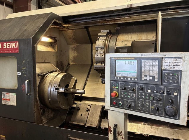 Yama Seiki #GS-460L, CNC Lathe, 13" X, 80" Z, 29" swing, 24" max. turning diameter, 24" chuck, 8.07" bore, 60 - Image 4