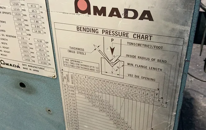 25 Ton, Amada #RG-25, Hydraulic Press Brake, 2 HP, 230/460 V., 1986 - Image 9