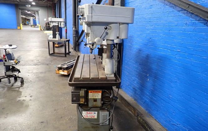14 Clausing #1666, 4-Head Drill Press Station, 15" x 60" Table, .75 HP, 460 V. - Image 10