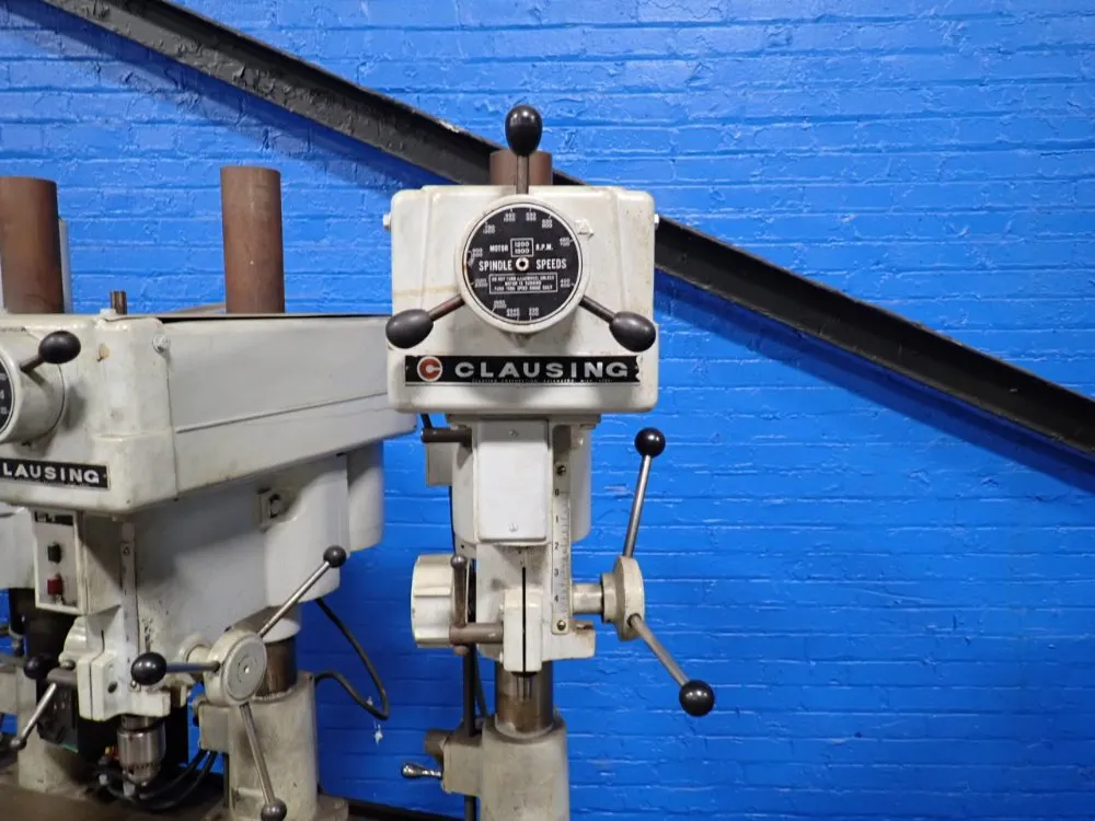 14 Clausing #1666, 4-Head Drill Press Station, 15" x 60" Table, .75 HP, 460 V. - Image 10