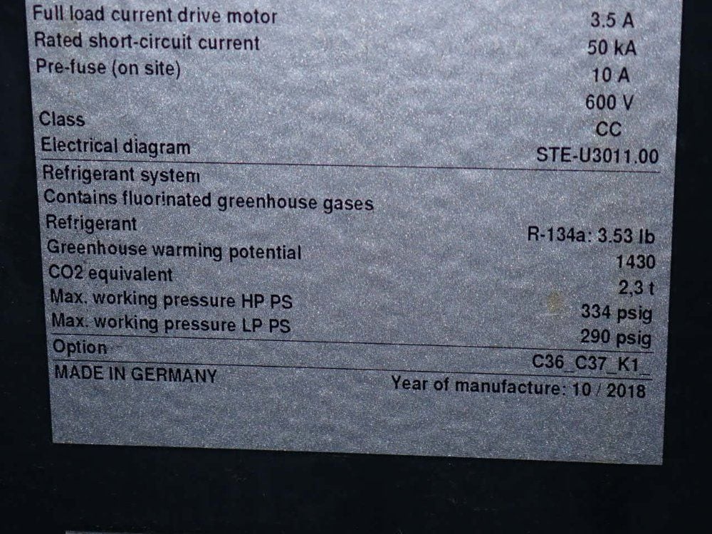 Kaeser #TE122, Refrigerated Air Dryer, 460 V., 2018 - Image 9