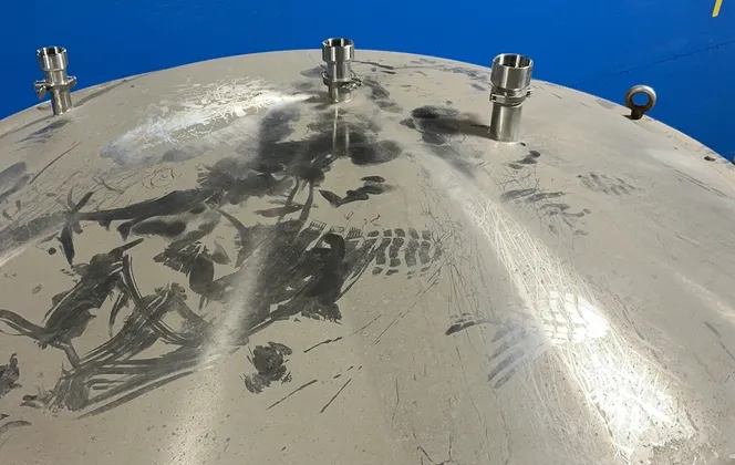 1,700 gallon Stainless Steel Tank, 74" diameter x 150" OAH - Image 7