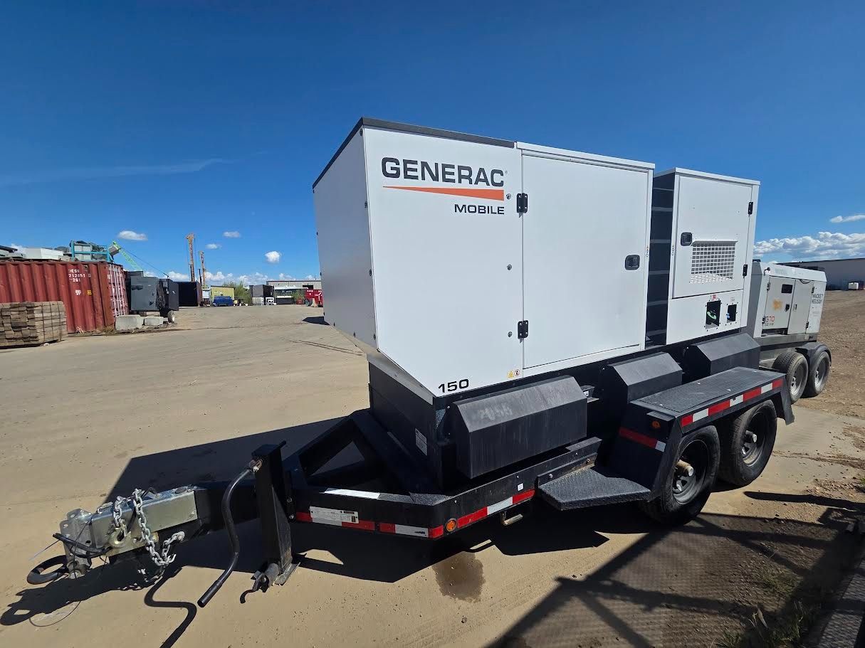 120 KW Generac #MDG150DF4, diesel generator set, 480 Volts, 3-phase, John Deere engine, Tier IV, trailer - Image 2