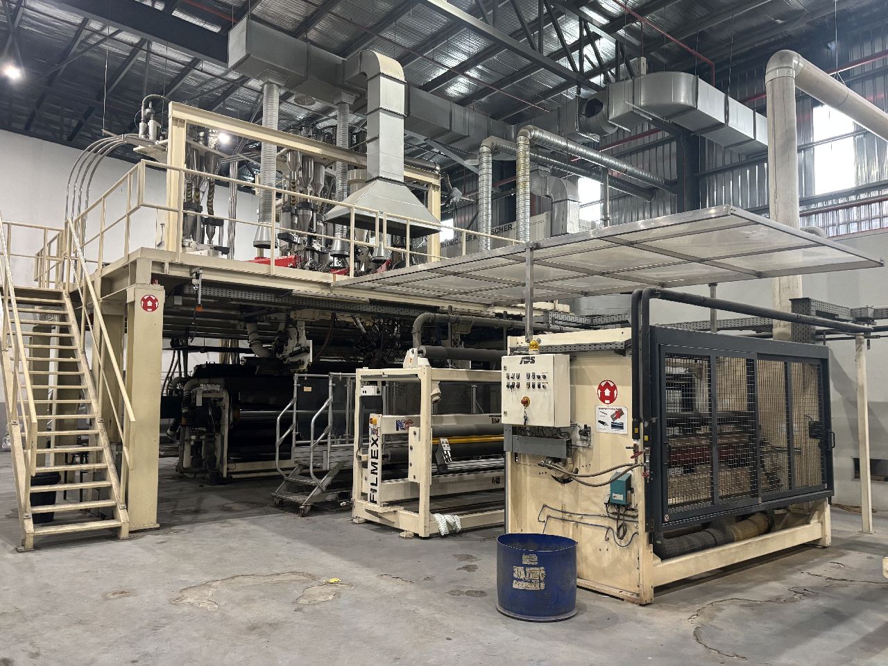 5.91" Windmoeller & Hoelscher #FILMEX, 3-Layer Cast Film Line, 102" film width, 1100 FPM, 106" die width - Image 1