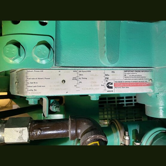 1750 KW Cummins #DQKB-5641334, Diesel Generator, Standby Duty, 600 Volts, 250 Hours, 2004 - Image 7