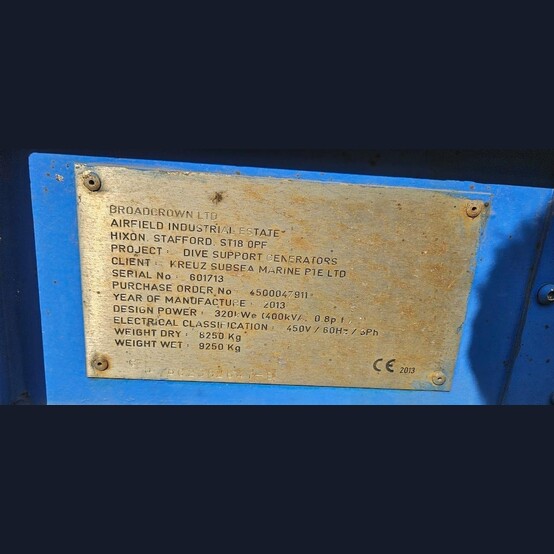 320 KW Caterpillar #C18, Diesel Generator, Stationary, 10,000 Hours, 2013 - Image 8