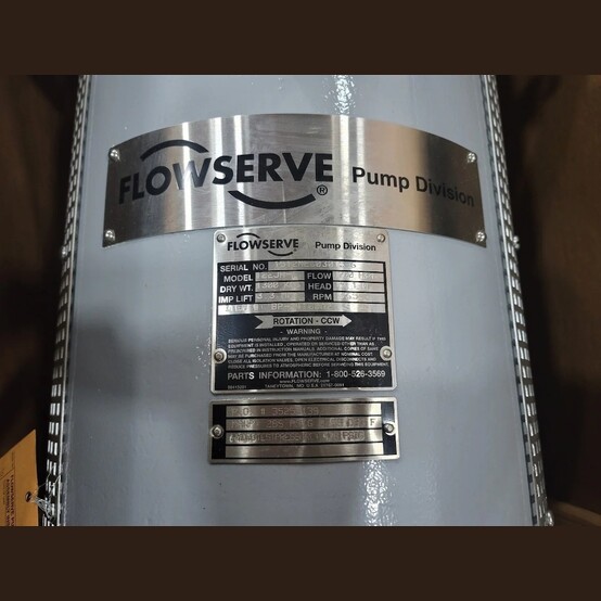 748 GPM Flowserve #12-EJH-1, 8" Vertical Turbine Pump, New (6 available) - Image 3