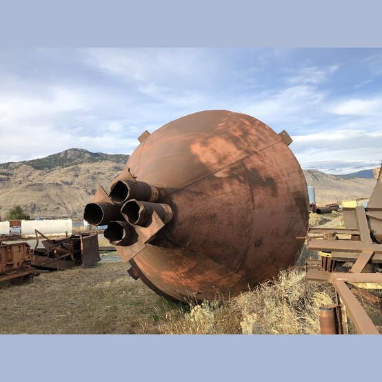 15,036 Gal. Storage Silo, 2,010 Cu. Ft., 13' diameter x 12' H, Cone Discharge, Quartered Internally - Image 4