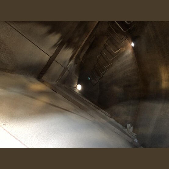 15,036 Gal. Storage Silo, 2,010 Cu. Ft., 13' diameter x 12' H, Cone Discharge, Quartered Internally - Image 5