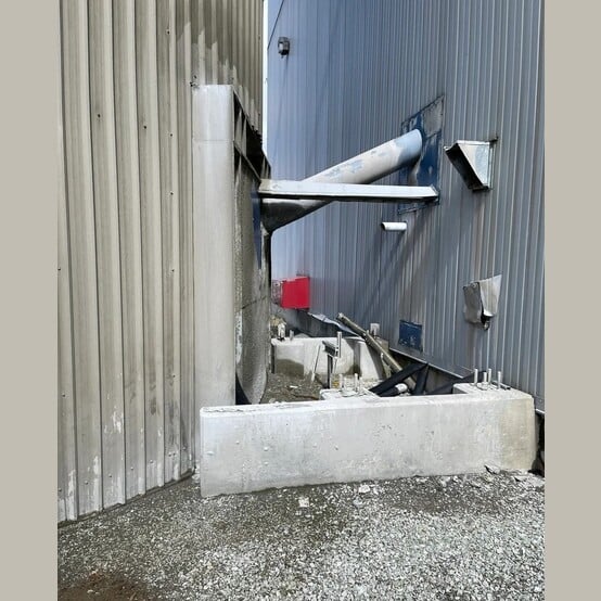 500 Ton Cement Silo, Screw Conveyor Discharge, (2) Blowers, Access Ladder, Controls - Image 7