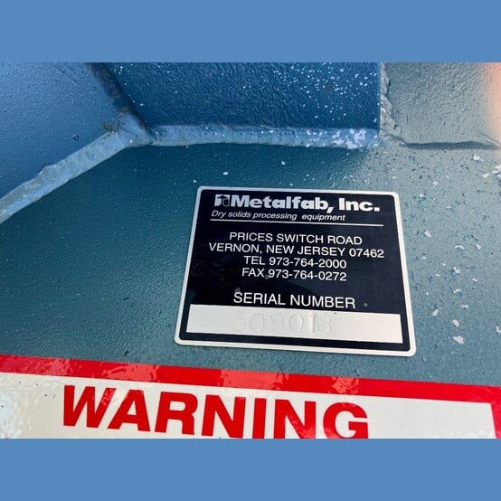 Metalfab #BA-6, Bin Activator, 6' diameter, Carbon Steel, Blue Enamel Exterior, Unused Surplus (2 available) - Image 4