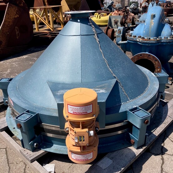 Metalfab #BA-6, Bin Activator, 6' diameter, Carbon Steel, Blue Enamel Exterior, Unused Surplus (2 available) - Image 8