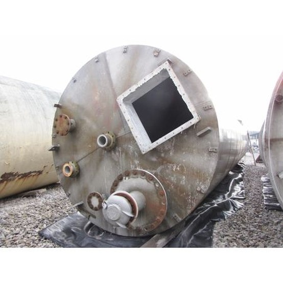 6,598 Gal. Aluminum Silo, 882 Cu. Ft., 8' diameter x 39' H, 1/4" Thick 5052 Alloy, Eccentric Cone Discharge - Image 3