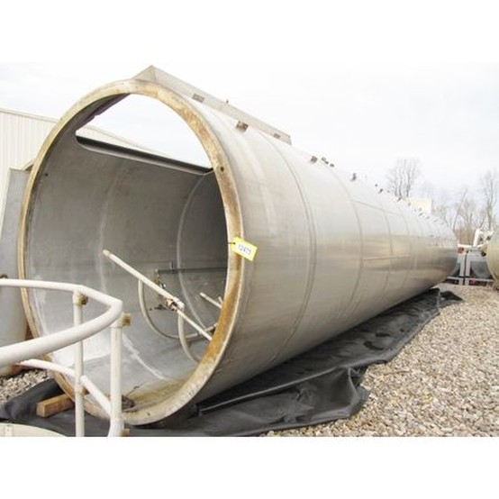 6,598 Gal. Aluminum Silo, 882 Cu. Ft., 8' diameter x 39' H, 1/4" Thick 5052 Alloy, Eccentric Cone Discharge - Image 6
