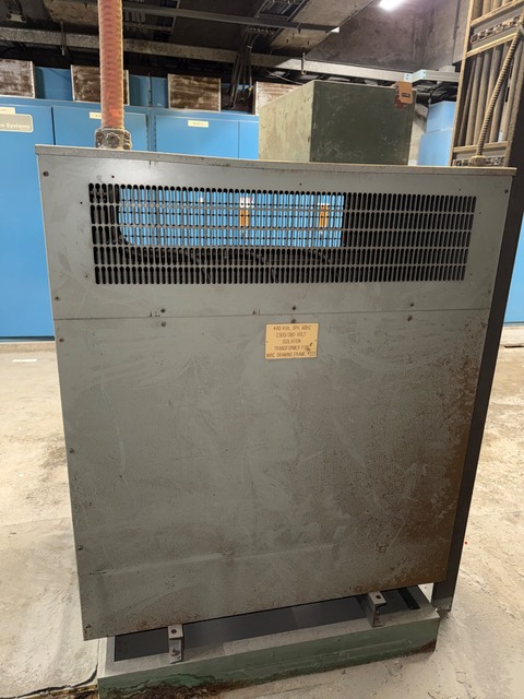 440 KVA 2300 Primary, 380Y/219 Secondary Hammond #D440QGM, dry type, 3-phase, 60 Hz, K-type, NEMA 1 - Image 3